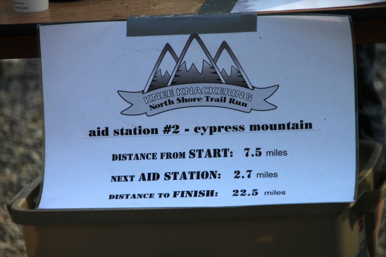 Running on Cypress ski trails